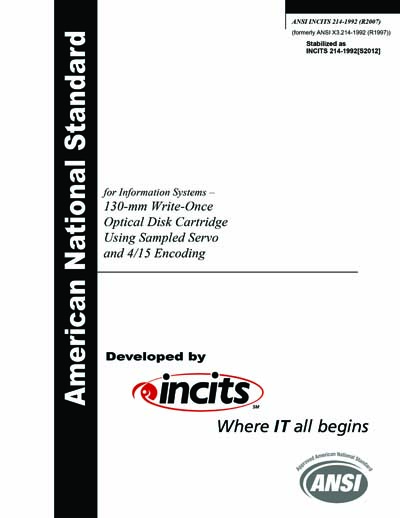 Standards PDF Cover Page